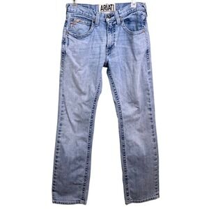 Ariat Jeans Men's 31x34 (31X32) Blue M5 Slim Straight Western Cowboy Rodeo Denim